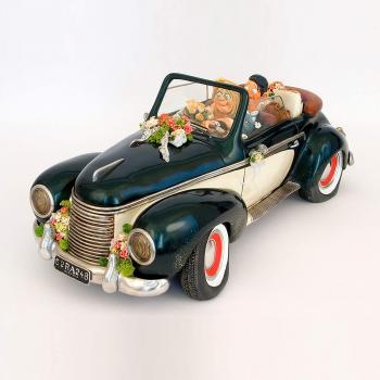 Guillermo Forchino Just Married FO85055 Auto 37cm Hochzeit Figur Comic Art Skulptur Figur Geschenkidee