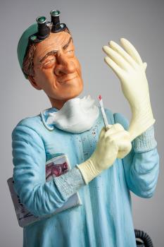 Guillermo Forchino FO85548 Figur Chirurg Comic Art 43cm Krankenhaus Geschenkidee Skulptur