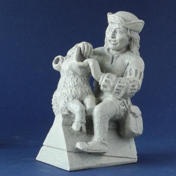 Teufel auf Nachttopf Museumsreplikat JB07 Figur HIERONYMUS BOSCH Skulptur